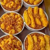 وجبه سمك وجمبري وسط